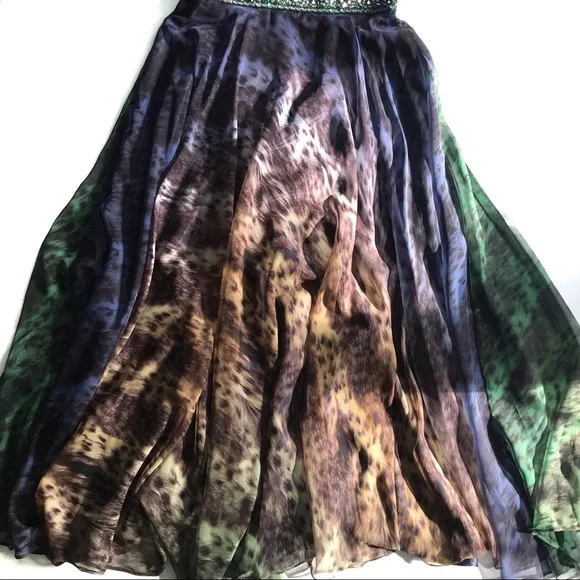 Fabulous Mac Dugal Animal Print Prom Dress! NWOT! - Picture 6 of 12